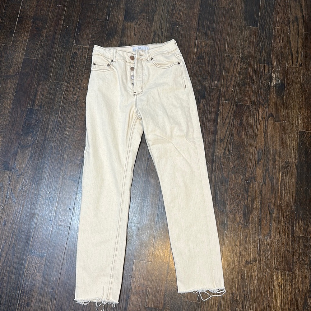 SUPER CUTE ADIKA JEANS WITH BROWN STICHING